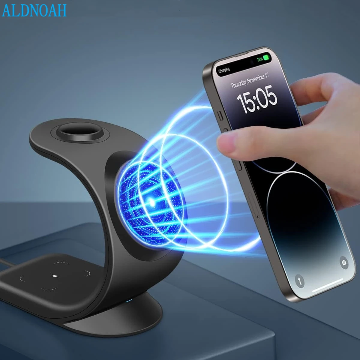 3 in 1 Magnetic Wireless Charger for iPhone 14 13 11 12 X Pro Max Chargers for Apple Watch 8 7 6 SE Airpods Pro 2 Charger Holder