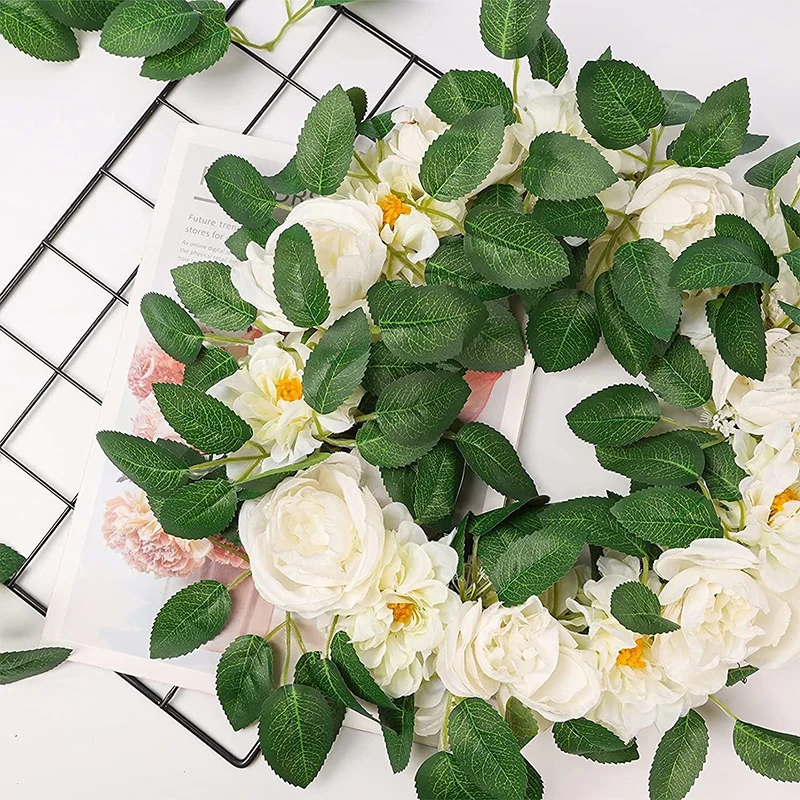 30/50 Stück künstliche grüne Blätter, Rosenblätter, Weihnachtsdekoration für DIY, Zuhause, Hochzeit, Braut, Handgelenk, dekoratives Blatt, künstliche Pflanze – Detail 6