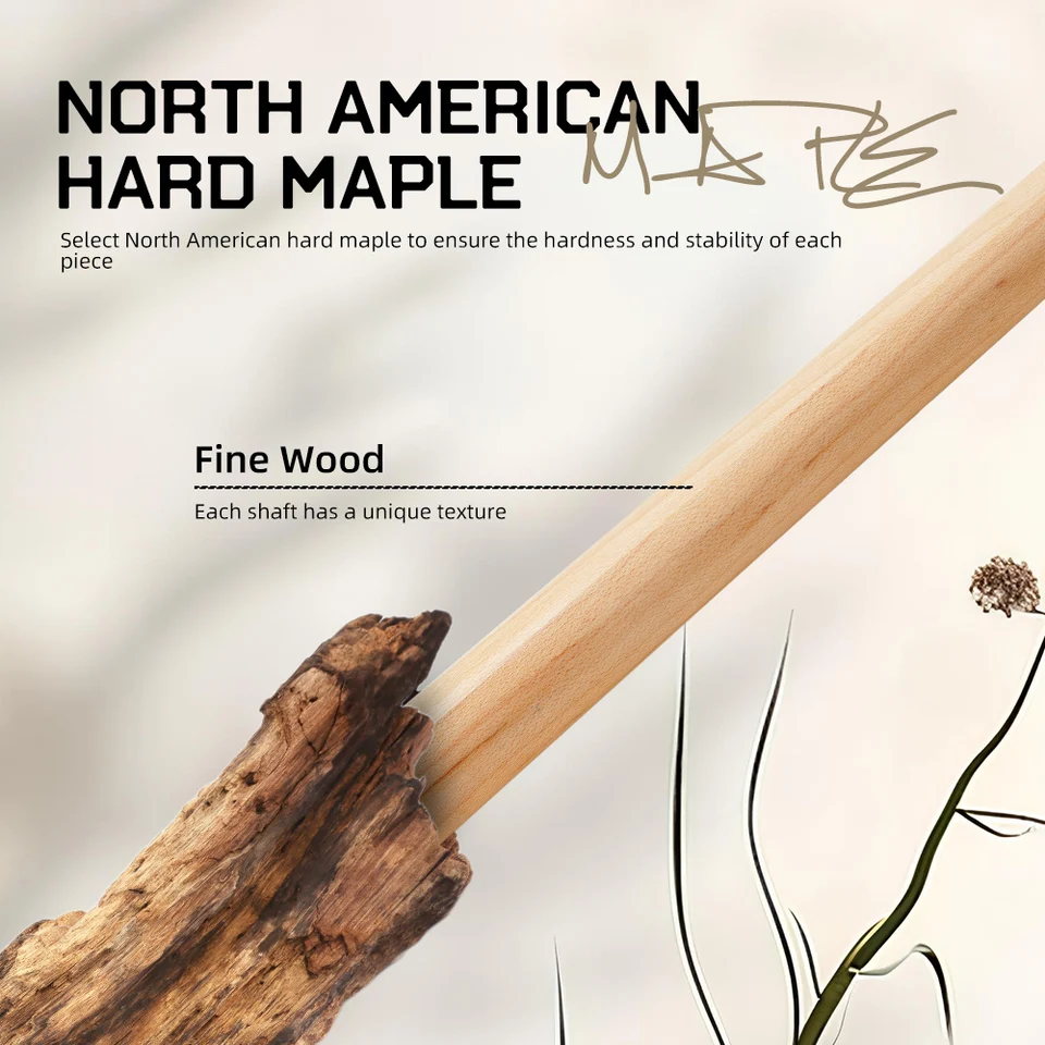 Zokueメープルカーボンシャフト、ビリヤードキュー用