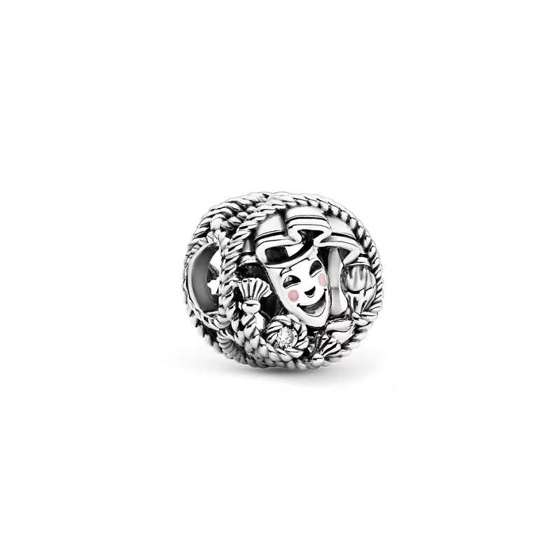 Hot Sale with Smiling Face, Cross, Love, Letters Family Forever Charm Bead Fit Original Silver 925 Necklace Bracelet DIY Jewelry 6