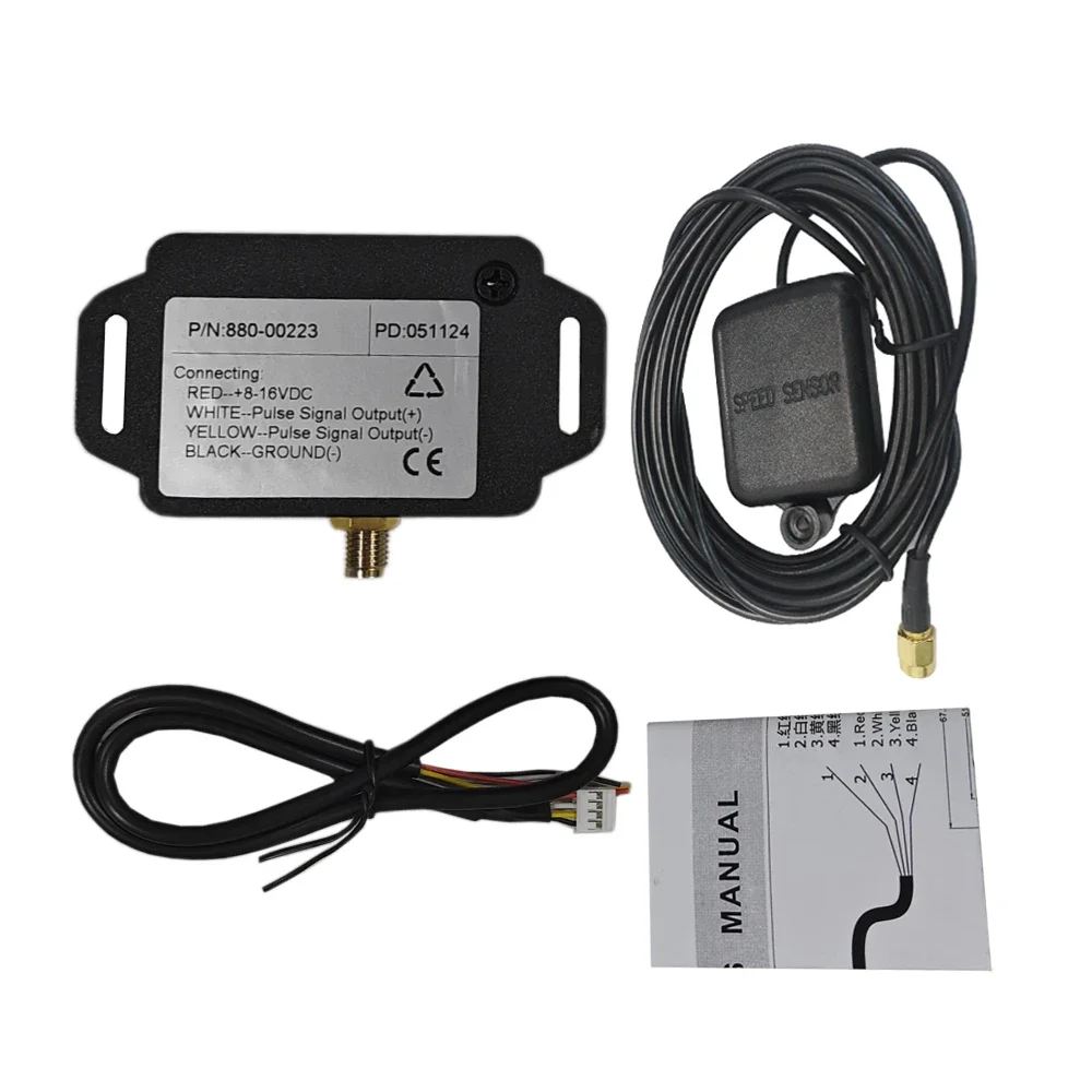 ELING Speedometer Sender Adapter Speed Signal Convertor Shift between GPS and Pulse with GPS Antenna 8-16VDC