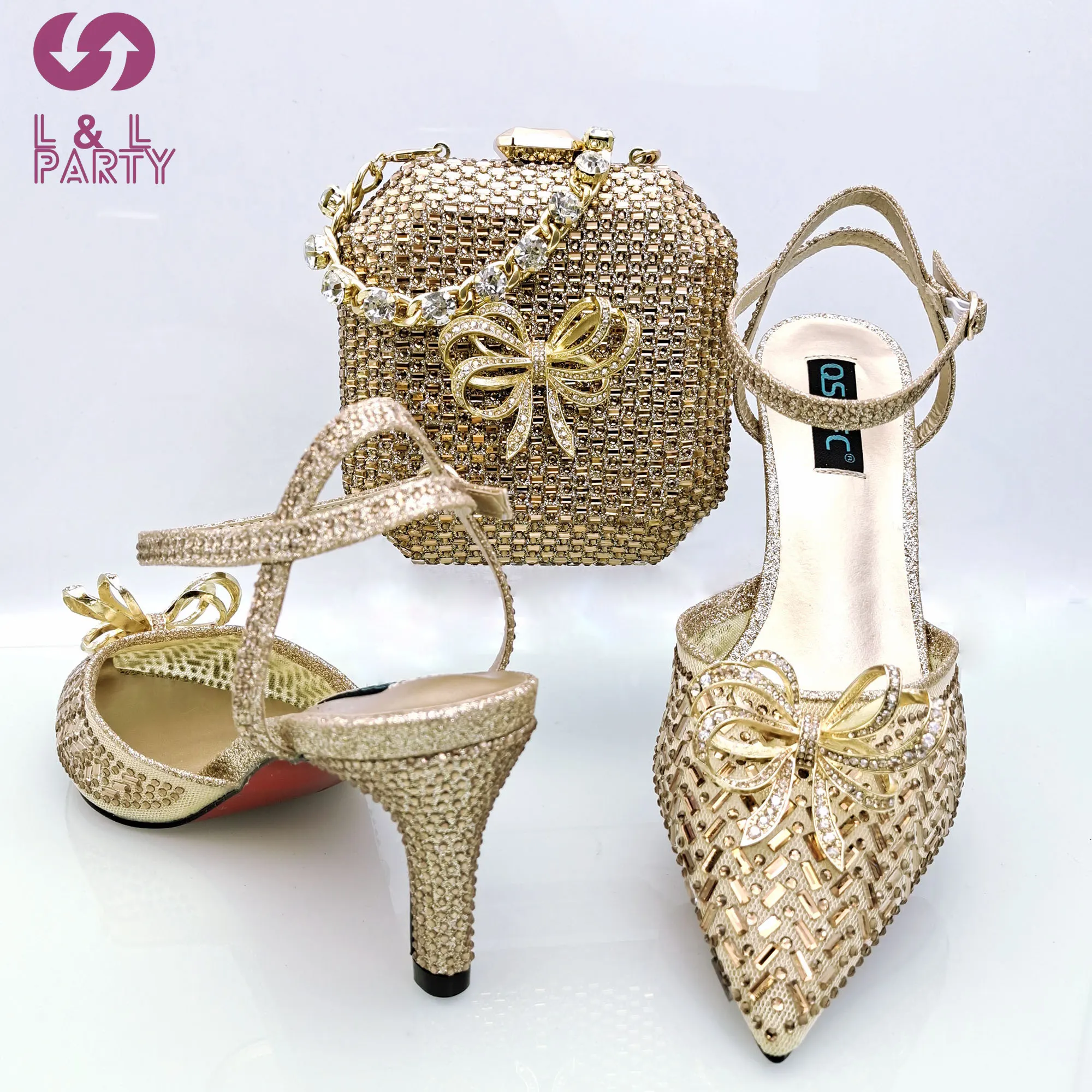 Coming of age ceremony New Arrivals Slingback Pumps Match Hand Bag in