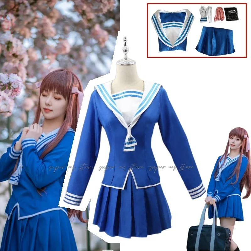 Anime Fruits Basket Cosplay Costume Tohru Honda Cosplay Christmas JK