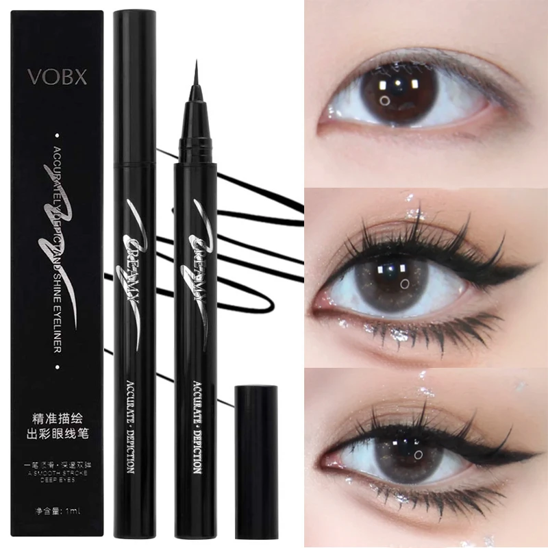 

Ultra Fine Matte Smooth Liquid Eyeliner Pencil Waterproof No-blooming Quick Dry Lasting Wear Eyeliner Lower Eyelash Pen Makeup