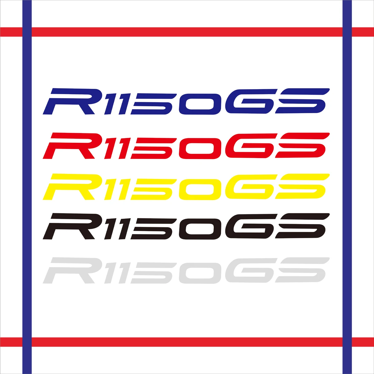 

2PCS Reflective Motorcycle Wheels Fairing Helmet Tank Pad Decoration Logo Accessories Stickers Decals For BMW R1150GS R1150 GS
