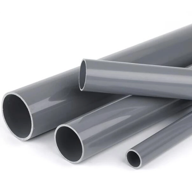 Plastic PVC Grey Pipe 500mm Length O.D 20～90mm 1pcs Garden Irrigation Accessories Tube Aquarium Tank DIY Fitting