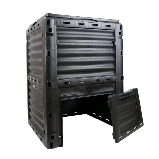 300L Kültéri Kerti Műanyag Komposzt Vödör Udvar Fedő Szerves Műtrágya Erjesztési Gép Konyhai Komposztdoboz - Image 6