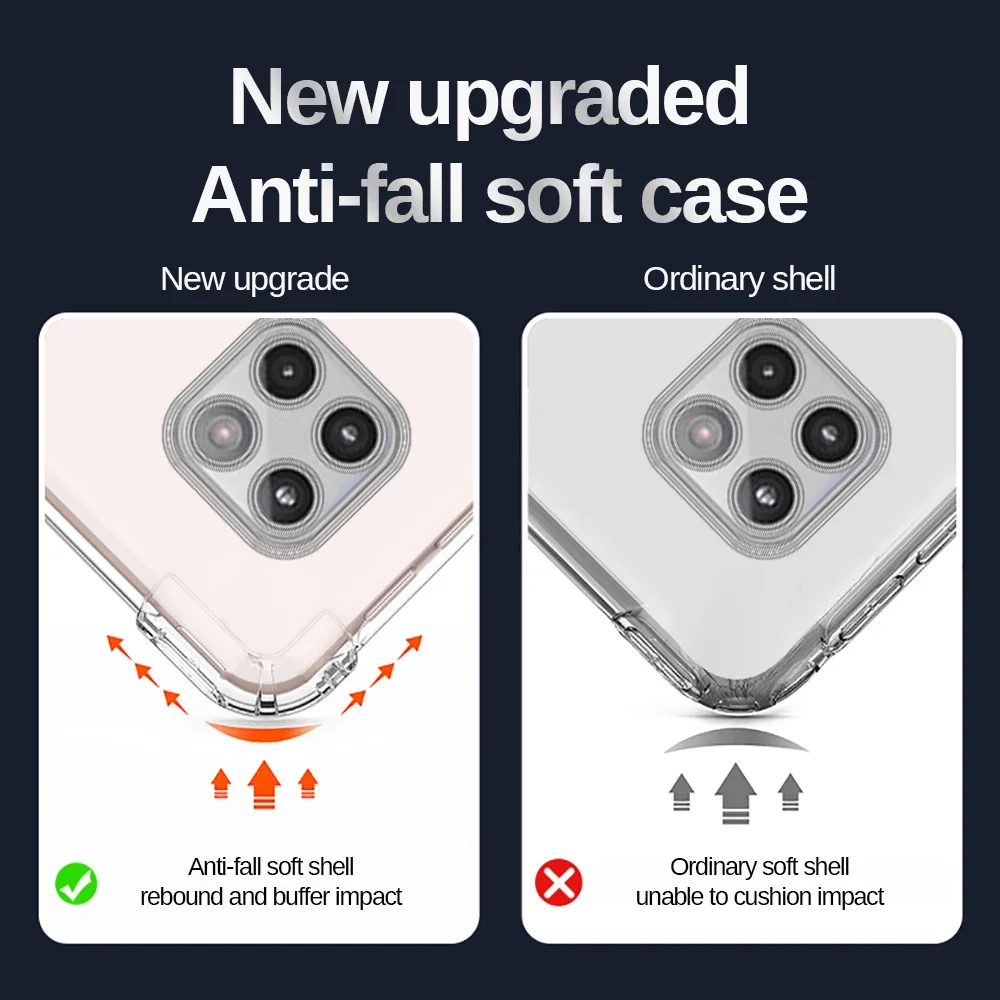 Silicone Soft Back Cover with Shockproof Protection - Slim Design Coque Capa