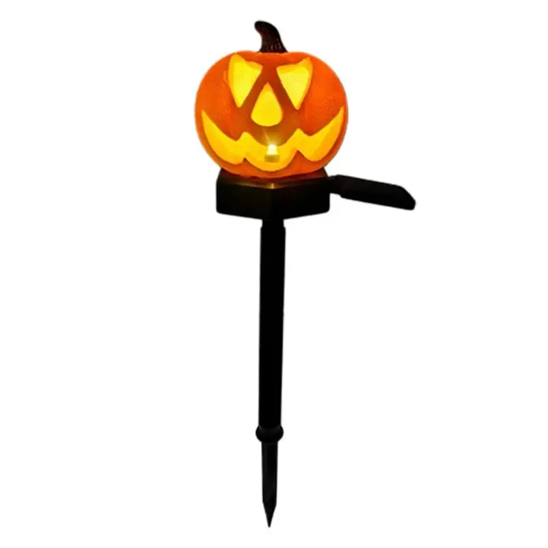 Pumpkin Solar Lights Halloween Outdoor Solar Light Decorations Festive Powered Pumpkin Decor Sturdy Path Lights