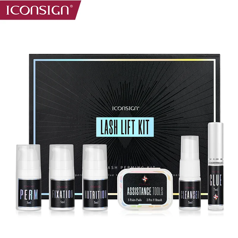 Dropshipping Iconsign Lash Lift Kit Pump Design Lash Lift E Brow Lift Kit A Doppio Uso Brow Perm Eyelash Enhancer Strumenti Per Il Trucco Degli Occhi