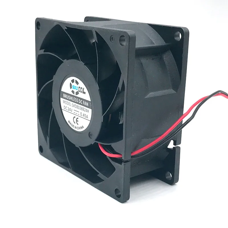 Fan 8038 DC 24v 80mm Cooling Fan Dual Ball Bearing 0.45A,High Speed CFM Air  Flow,80X80X38mm,for Server Inverter Case Cooler|brushless cooling  fan|cooling fandc 24v brushless fan - AliExpress