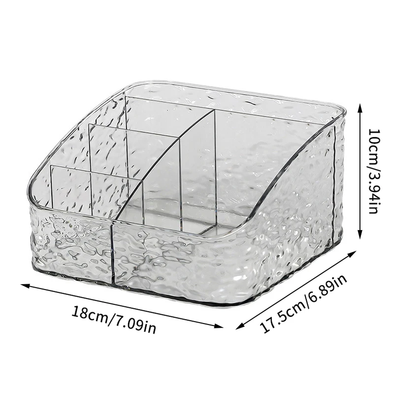 Clear Acrylic Makeup Brush Holder Desk Cosmetic Organizer Lipstick Storage Box Nail Polish Display Stand Rack Jewelry Case 6