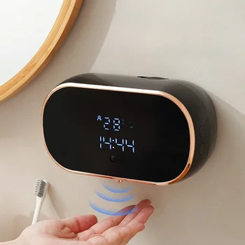 Dispenser di sapone intelligente con rilevamento a parete con bolle a infrarossi senza contatto adatto per cucine e bagni Liquido schiumogeno 1