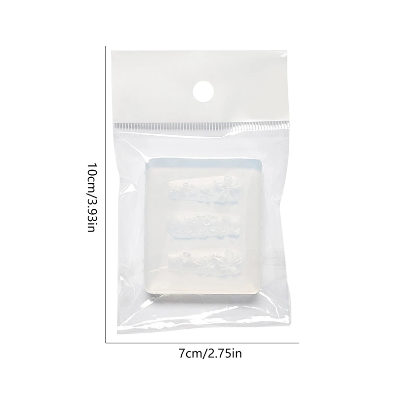 *SN 실리콘 꽃 나비 네일 조각 몰드 3D 스탬핑 플레이트 네일 스텐실 DIY UV 젤 매니큐어 도구 네일 아트 애호가용