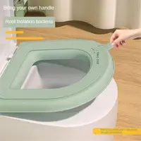Toilet Mat Soft High Elastic Eva Bathroom Accessories Bathroom Warmer Seat Lid Cover Pad Washable Heads Bathroom Closestool Mat 1