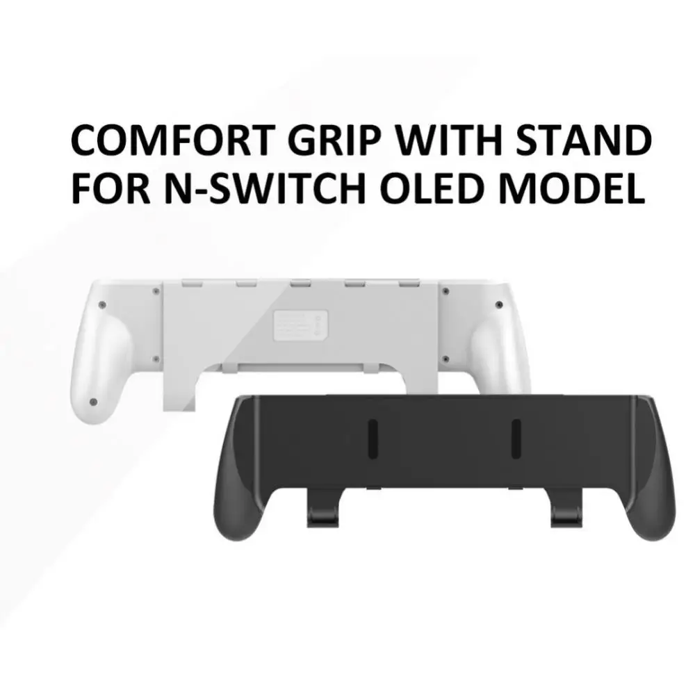 스위치/스위치용 OLED 그립 거치대 조절식 스탠드 핸들, 비대칭 컨트롤러 거치대, 스위치용 카드 슬롯 5 개