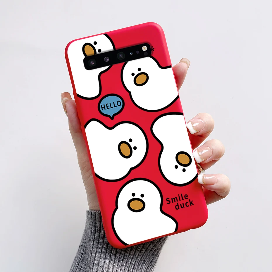Für Samsung S10 5G Fall Niedlichen Panda Silikon Zurück Abdeckung Telefon Fall Für Samsung Galaxy S10 5G G977N S10 5G Fällen Weichen Stoßstange Funda – Detail 24