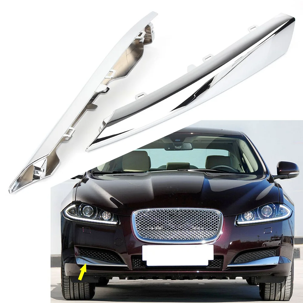 

Хромированный автомобильный передний бампер, боковая решетка радиатора, декоративные аксессуары для Jaguar XF 2012 2013 2014 2015, АБС-пластик