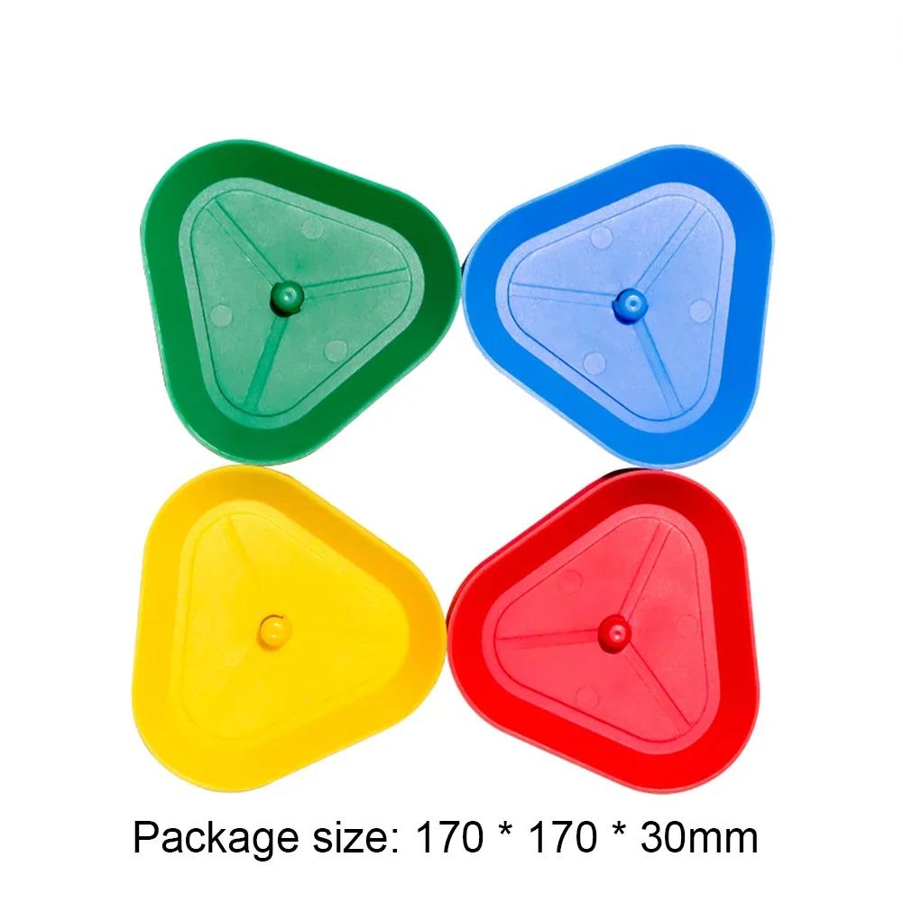 Card Game Holder Hands-Free Playing Card Holder Board Triangle Shaped Poker Rack Plastic playing card holder For Seniors Children Adults 4pcs
