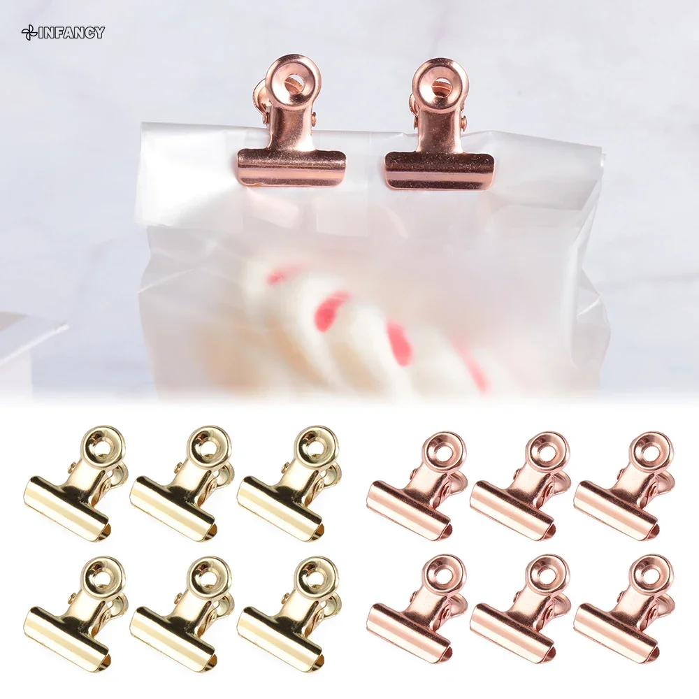 

1PC Kitchen Food Sealing Bag Clips Stainless Steel Letter Paper Photo File Clamps School Office Calendar Binder Clip