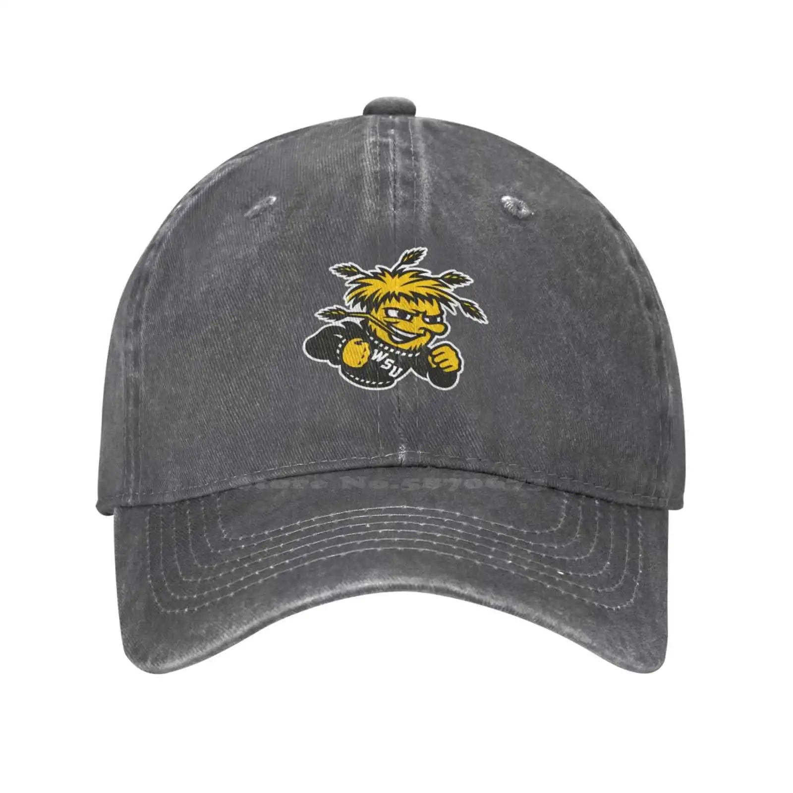 

Wichita State Shockers Logo Fashion quality Denim cap Knitted hat Baseball cap