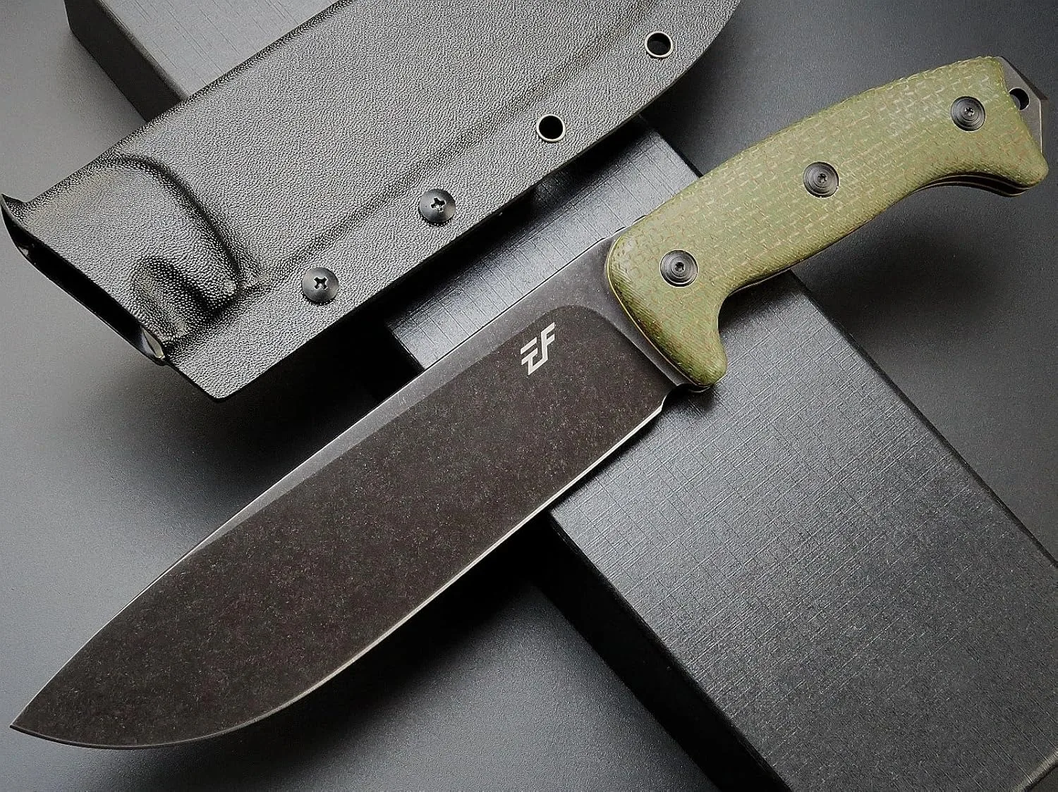 Eafengrow EF148 Fixed Blade Knife Micarta Handle AUS-10 Steel Blade Full Tang EDC Straight Knife for Outdoors Camping Bushcraft 3