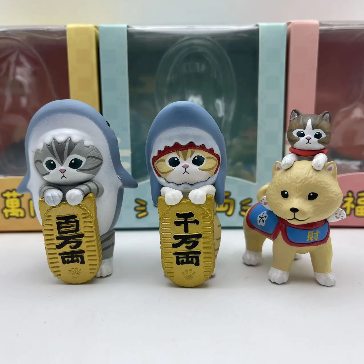 Mofusand Lucky Cat Actionfigur, niedliche Schlafzimmerdekoration, Kawai, Anime-Figur, Kinderspielzeug, Mädchen, Überraschung, Überraschungsgeschenke, Souvenir – Detail 3