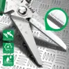 LAOA Stainless Steel Multi-Purpose Scissors Multi-Purpose Electrician's Scissors for Cutting Copper and Aluminum Sheets 2