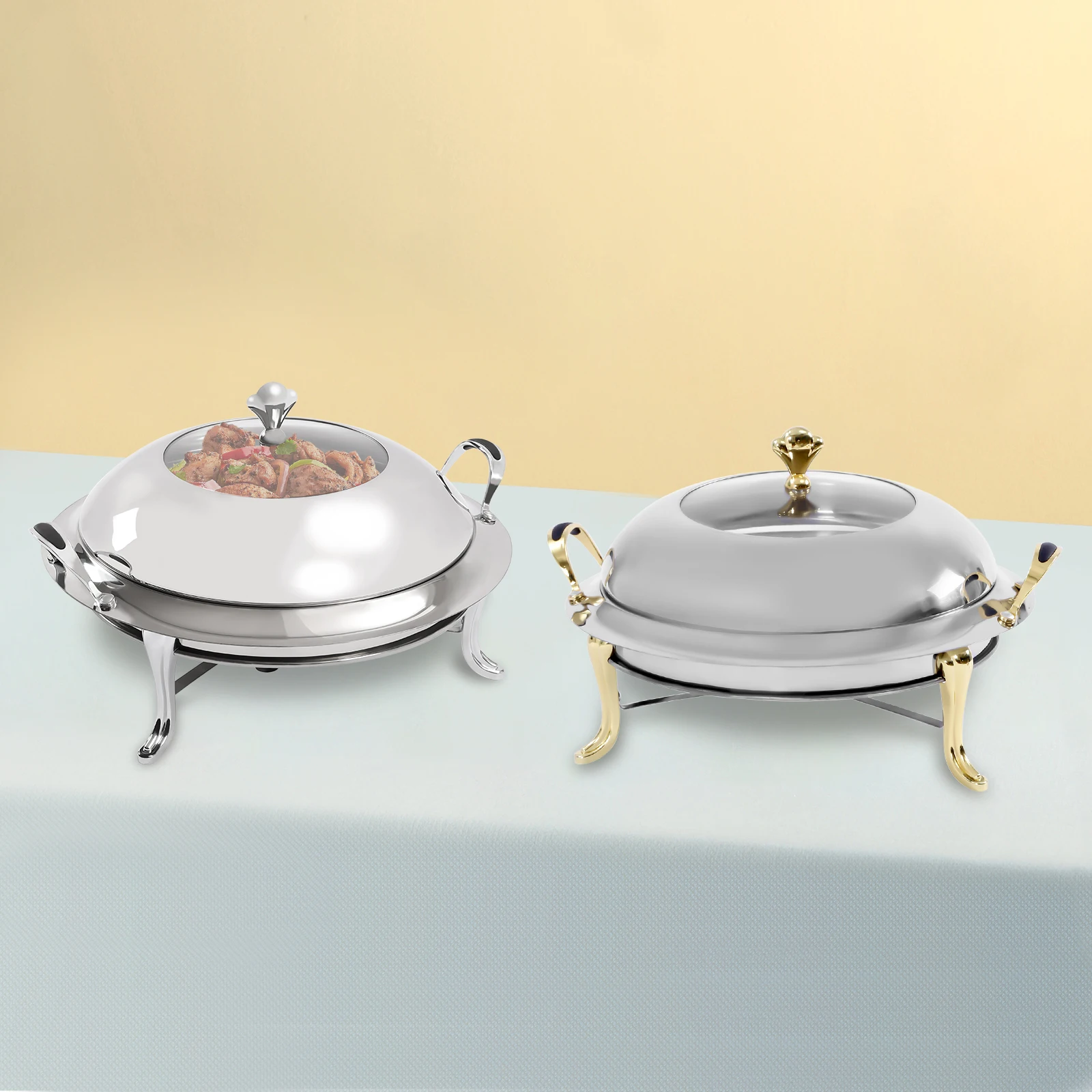 Chafing Dish Set Stainless Steel Chafer Square Buffet Food Warmer Container 3L