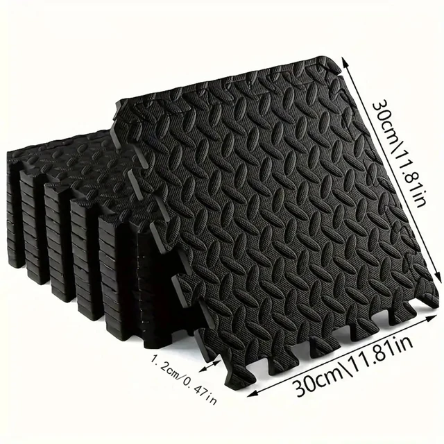 ½ inch Home Gym Mat with EVA Foam Interlocking Tiles for MMA, Fitness, Gymnastics and Gym Protection, Floor Liner 2