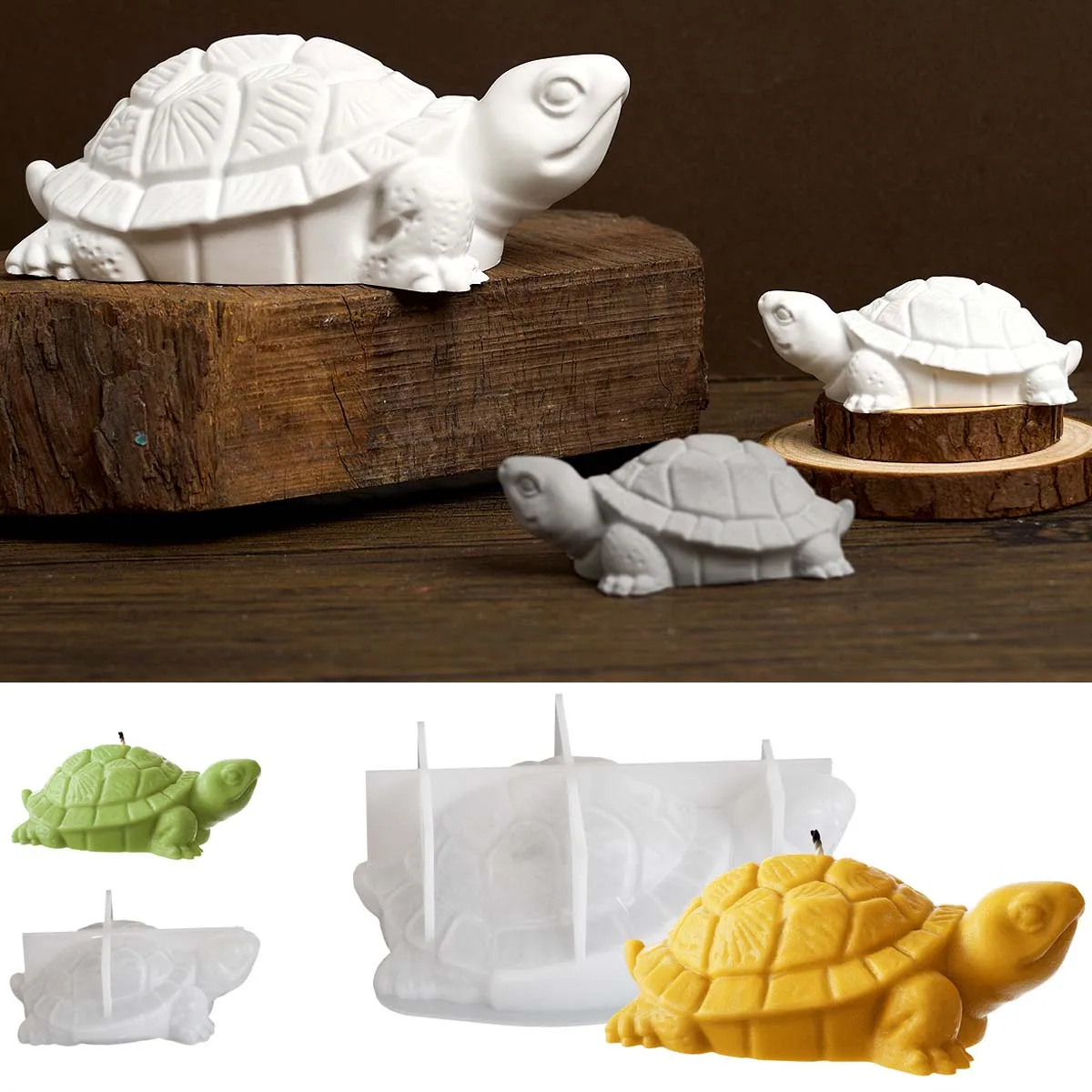 Turtle Silicone Candle Mold DIY Animal Ornament Craft Making Tool silicone mold