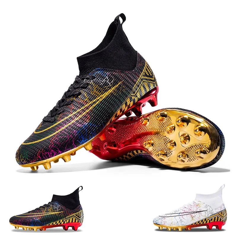 

2024 New Football Boots Men Professional Soccer Cleats Large Size Football Shoes Kids Boys Teenagers Lightweight Trainers Ag Tf