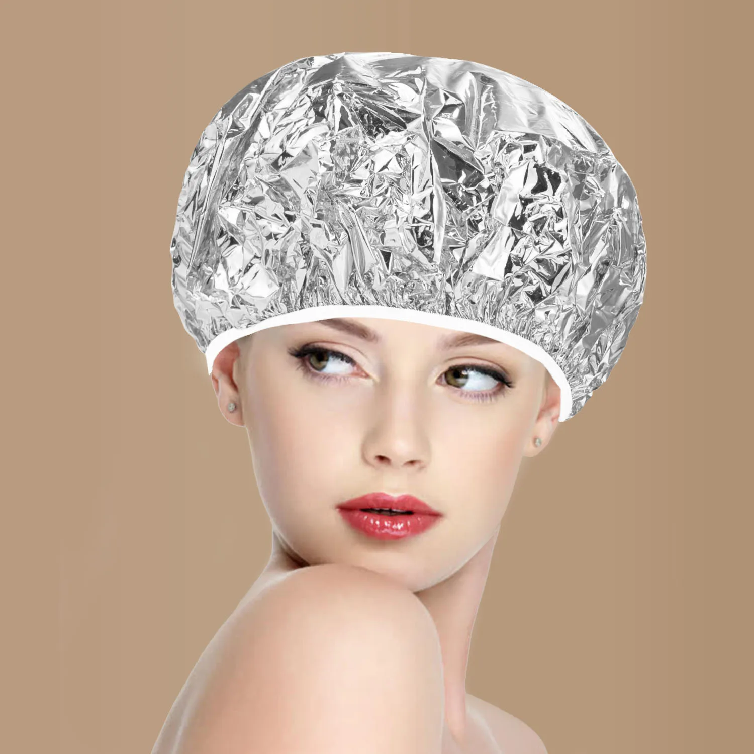 10 قطع من أغطية التكييف العميق المصنوعة من رقائق الألومنيوم القابلة لإعادة الاستخدام لجميع أنواع الشعر - مثالية للتلوين والتصفيف، جودة الصالونات