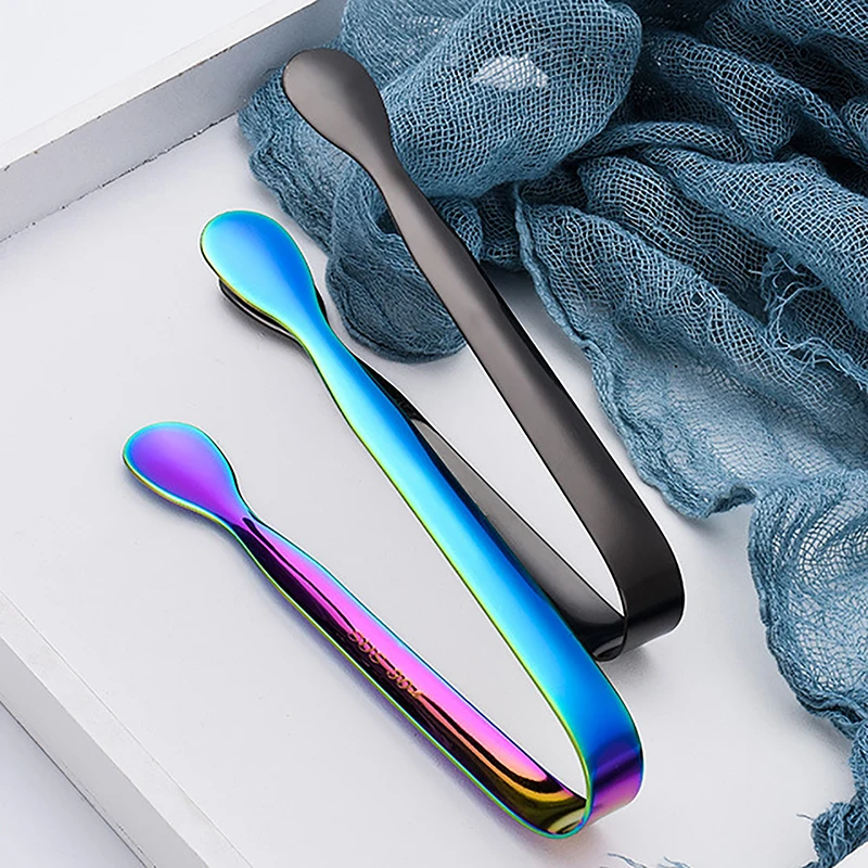 Multicolored Mini Sugar Tongs Small Ice Tongs Mini Serving Ice Clip Small Kitchen For Tea Party Coffee Bar Utensils