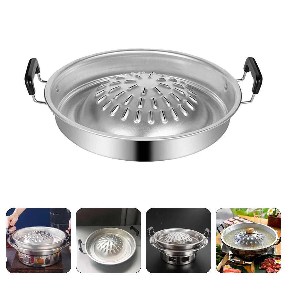 

Professional Food Baking Sheet Camping Barbecue Pan Grilling Pan Camping Accessory Korean Shabu Kitchen Cooking Tools Home