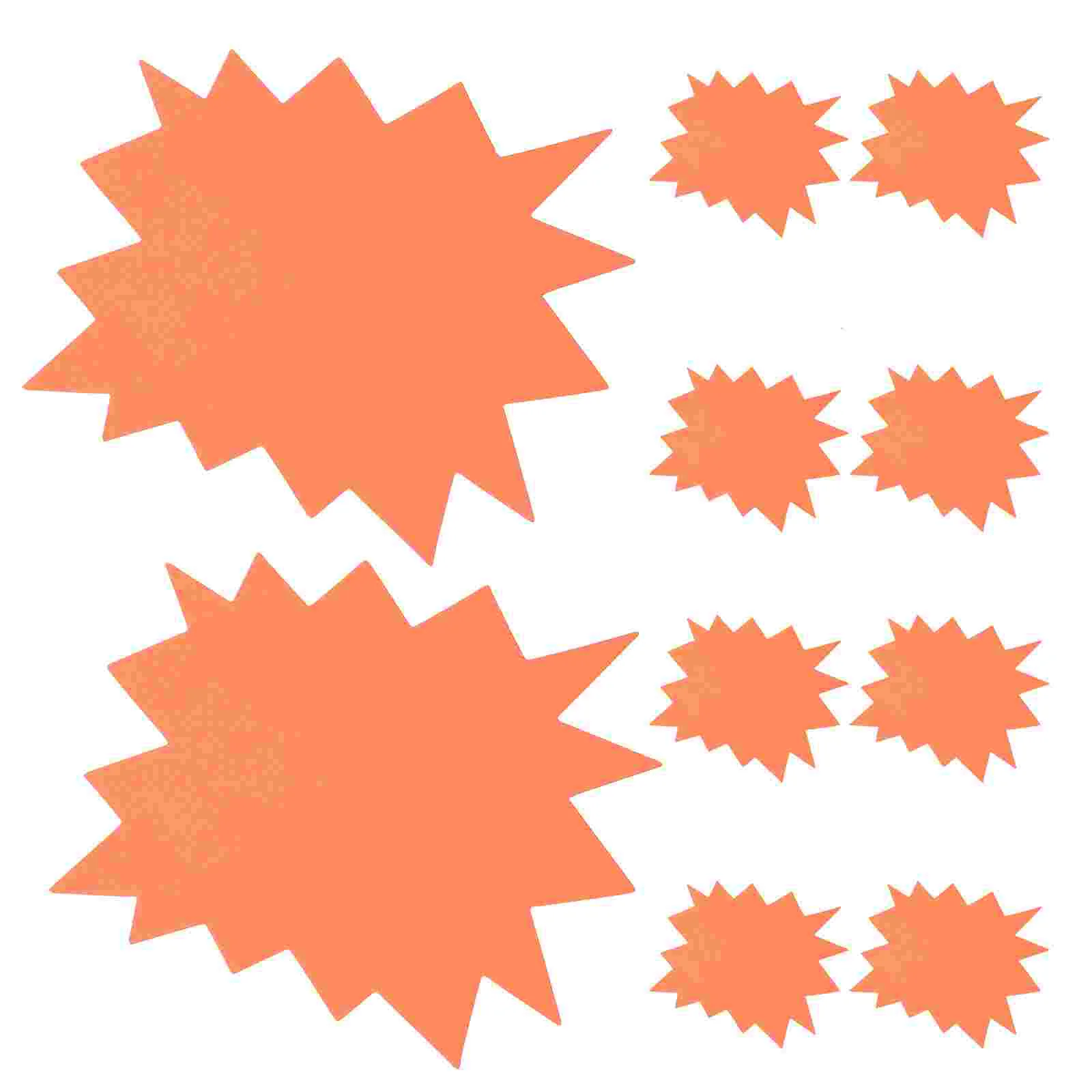 

30Pcs Starburst Signs Fluorescent Signs Retail Price Tags Label Holder Burst Paper Display Bulletin Board Decor