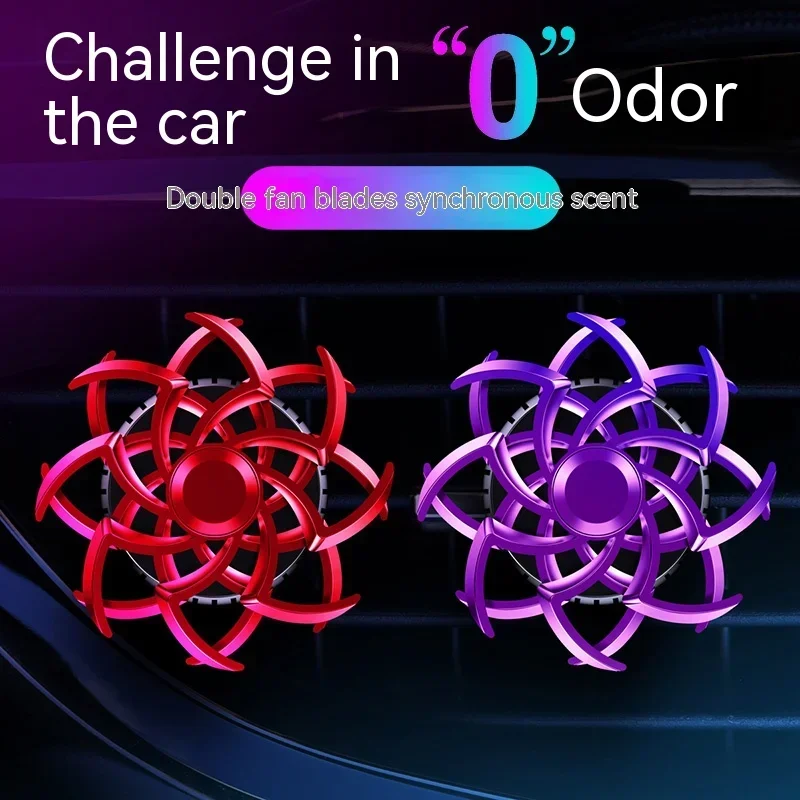 New Car Conditioning Air Outlet Aromatherapy Clip Luxury Spider Auto Fragrance Bidirectional Rotation Perfume Deodoran Diffuser
