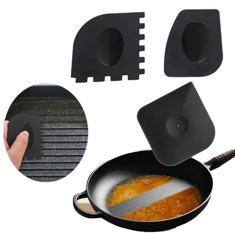 Pan Scraper Plastic, Cast Iron Scraper Tool Kitchen Scraper for