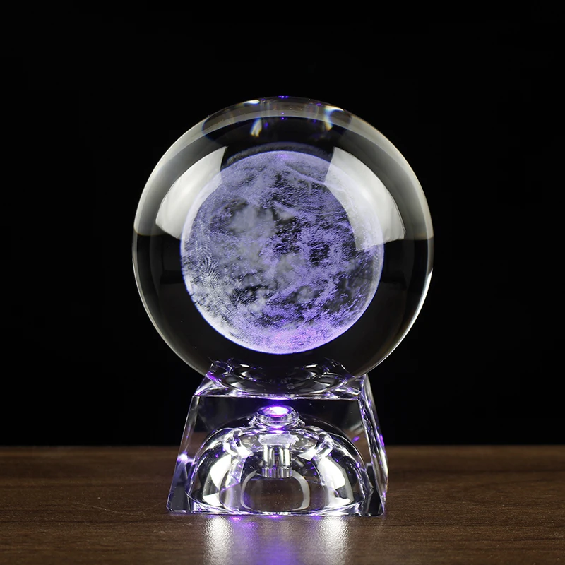Innenausstattung 1 Stück 3D Sonnensystem Kristallkugel Planet Glas  Lasergravur Miniatur Modell Dekoration Geschenk Auto Von 32,97 €