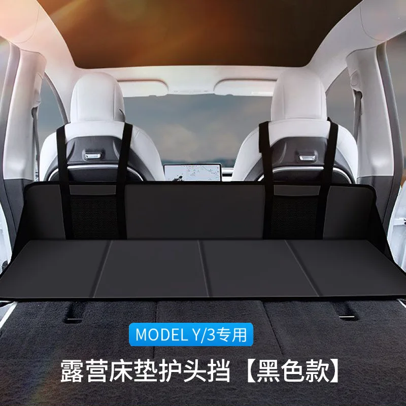 Für Tesla Modell y/3 Camping Matratze Flanell Material Schlaf im Auto  inflation sfrei spezielle Kopfschutz Auto Interieur Zubehör - AliExpress