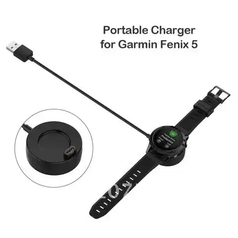 

USB Charging Dock Cable Fast Charger For Garmin Fenix 5/5S/5X Plus 6/6S/6X Venu Vivoactive 4/3 945 245 45 Quatix 5 Sapphire 1m