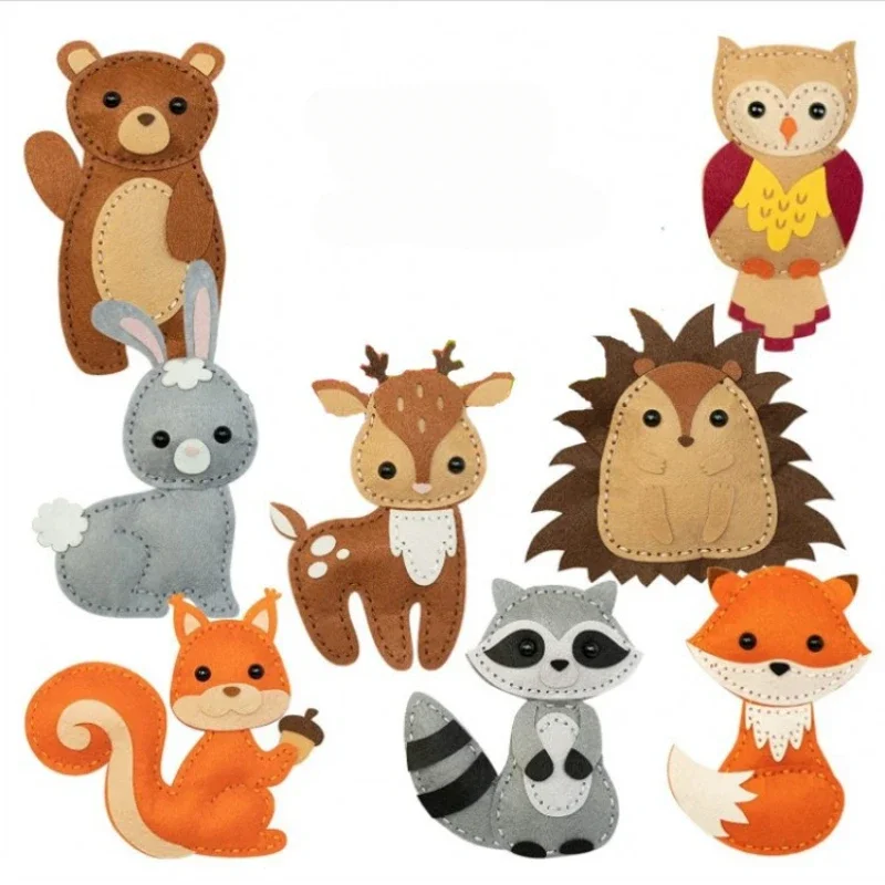 DIY Kids Sewing Kit for Kids Complete Beginner Sewing Kit with Felt Plushie Fun & Educational Woodland Animals Sew Craft Set