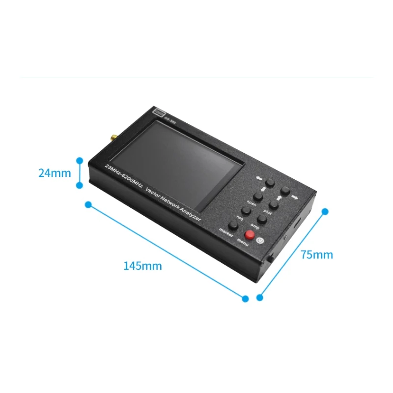 Antenna Analyzer Network Analyzer HTOOL GS320 6 GHz Vector Network Analyzer for Antenna Standing Wave Ratio (VSWR) Measurement and RF Network Analysis.