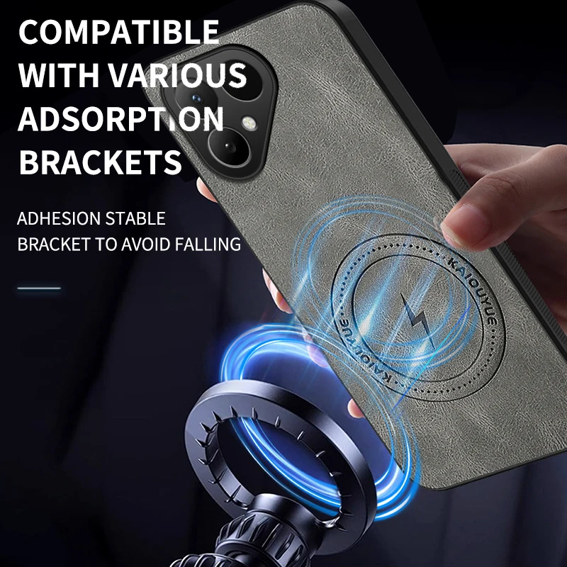 Magsafe Magnetic PU Leather Shockproof Phone Protector Case