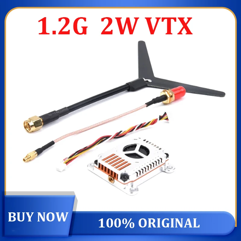 

Переключаемый модуль передачи видеосигнала VTX, 1,2 ГГц, 2 Вт, 1,2 ГГц, 25 МВт/2000 МВт, 1060-1380 МГц, для гоночного дрона с дальним радиусом действия FPV