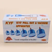 Household Cupping Therapy Set Vacuum Suction Cup Pump ABS Thick 6 Cans Cupping Massage Cups Acupuncture Massager Health Care 1