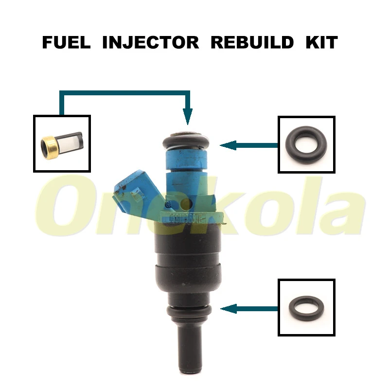 Fuel Injector Service Repair Kit Filters Orings Seals Grommets for Volkswagen VW golf passat 1.8 ADR 20v 058133551F