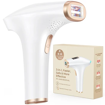 Dispositivo laser per depilazione IPL 999900 + Flash Auto Manuale Doppia modalità per uomo Donna Bikini viso Capelli Laser in 4 settimane Uso domestico 1