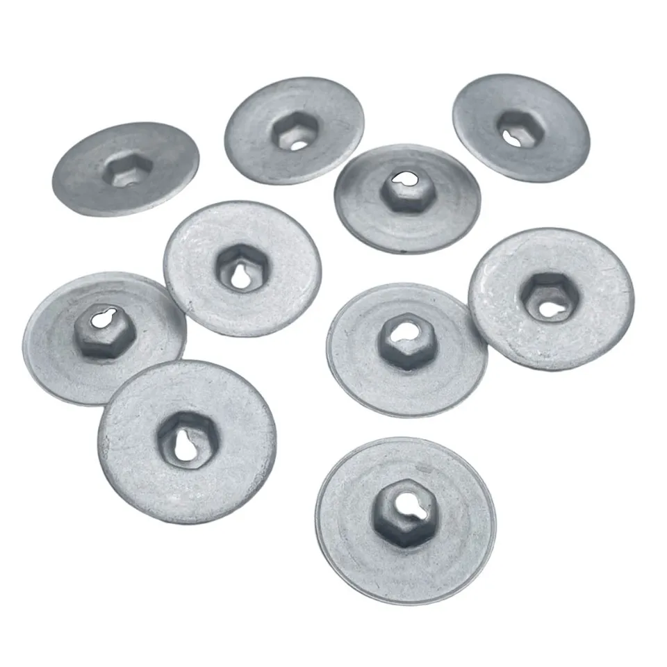 10x BMW Underbody Shield Fasteners - Silver Metal Clips, OEM 07146949380 Replacement