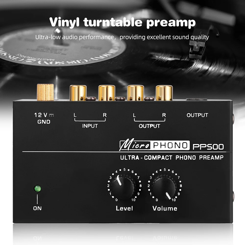 Phono preamp,Tickas Phono Preamp Preamplifier with Level